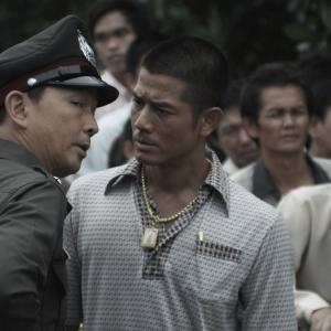 Still of Aaron Kwok and Kai Chi Liu in B+ jing taam (2011)
