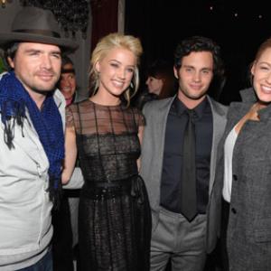 Penn Badgley, Blake Lively, Matthew Settle and Amber Heard at event of The Stepfather (2009)