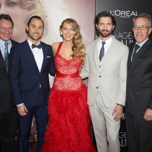 Michiel Huisman, Blake Lively, Gary Lucchesi, Tom Rosenberg and Lee Toland Krieger at event of Adelainos amzius (2015)