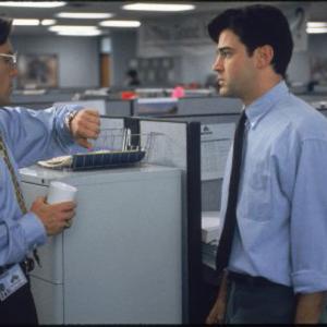 Still of Gary Cole and Ron Livingston in Office Space 1999