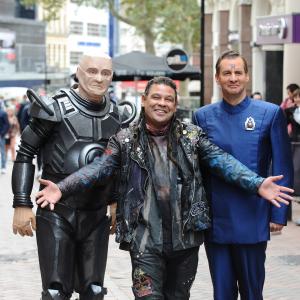 Chris Barrie Craig Charles and Robert Llewellyn at event of Red Dwarf 1988