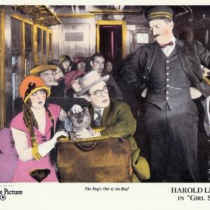 Harold Lloyd Jobyna Ralston and Charles Stevenson in Girl Shy 1924
