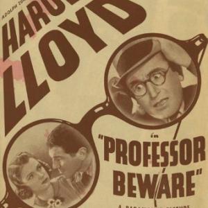 Harold Lloyd and Phyllis Welch in Professor Beware 1938