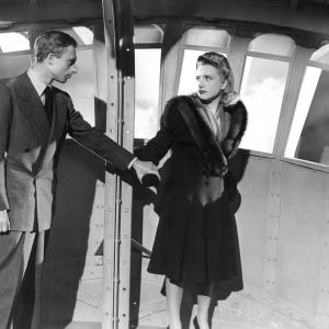 Still of Priscilla Lane and Norman Lloyd in Saboteur (1942)