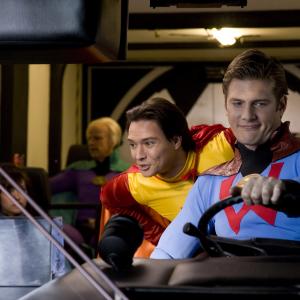 Sam Lloyd, Ryan McPartlin and Justin Whalin in Super Capers: The Origins of Ed and the Missing Bullion (2009)