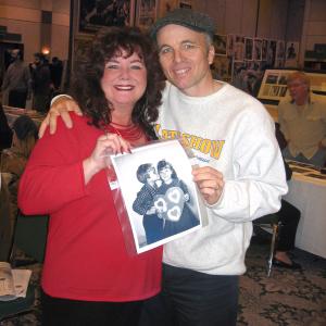 Clint Howard and I. See the photo in our hands? Then and Now Love you Clint! Always did Always will