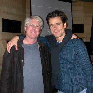 Tommy Lockett and Director Tom Tykwer Berlin Germany