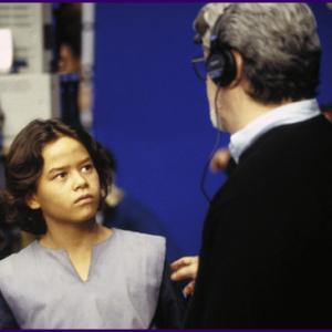 On the set of Star Wars: Episode II - Attack of the Clones with George Lucas