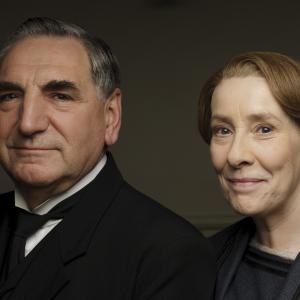 Still of Jim Carter and Phyllis Logan in Downton Abbey 2010