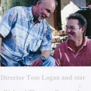 Tom Logan directing actor Richard Thomas on the set of BLOODHOUNDS, INC., at Paramount Studios Ranch in Malibu.