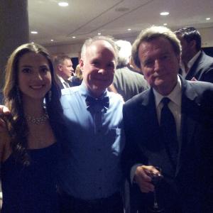 Miss Teen Canada, Tom Logan, and Dave Thomas at the Canadian Film and Television Awards.