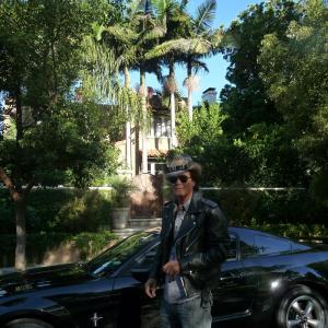 Ulli Lommel in front of his old house in Hollywood