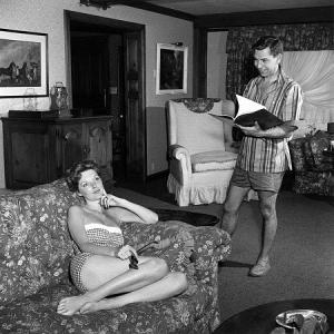 Jack Webb with wife Julie London, 1953. 0068-1003