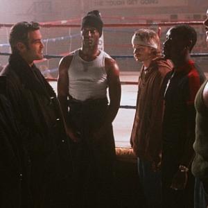 Still of George Clooney Don Cheadle Ving Rhames Steve Zahn Keith Loneker and Isaiah Washington in Out of Sight 1998