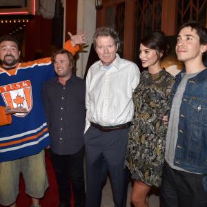 Kevin Smith, Haley Joel Osment, Justin Long, Michael Parks and Genesis Rodriguez at event of Tusk (2014)