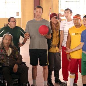 Still of Vince Vaughn, Rip Torn, Justin Long, Joel David Moore, Stephen Root, Alan Tudyk and Chris Williams in Dodgeball: A True Underdog Story (2004)