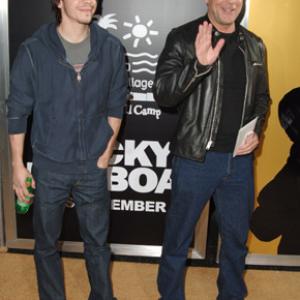 Bruce Willis and Justin Long at event of Rocky Balboa 2006