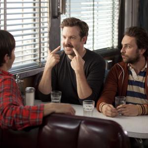 Still of Charlie Day Justin Long and Jason Sudeikis in Going the Distance 2010
