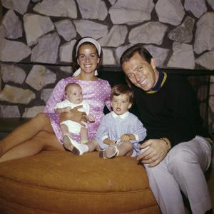 Andy Williams with wife Claudine Longet and children circa 1965