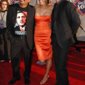 George Lopez and Paula Patton at event of Swing Vote (2008)