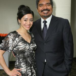 Aimee Garcia and George Lopez