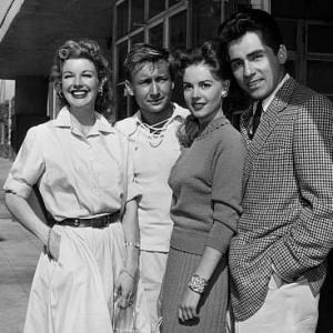Nan Leslie, Nick Adams, Natalie Wood, and Perry Lopez. c. 1956.