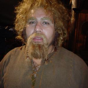 Roberto Lopez on the set of Beowulf & Grendel
