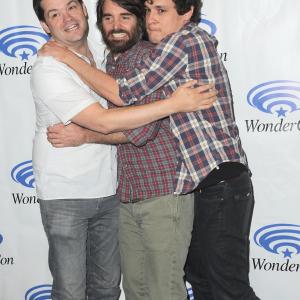 Will Forte, Phil Lord and Christopher Miller at event of The Last Man on Earth (2015)