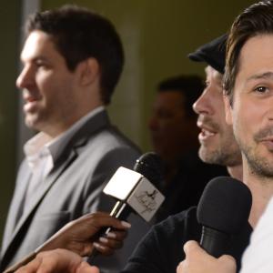 Freddy Rodriguez David Paluck Francisco Lorite on the press line for the MEDIATION screening at NFMLA