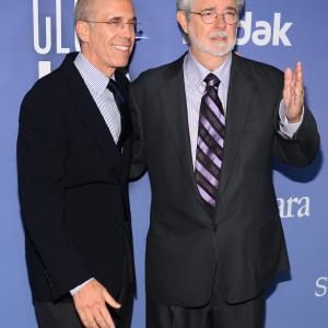 George Lucas and Jeffrey Katzenberg