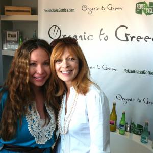 Rianna Loving reusing and green advocate and founder of Organic To Green and Francis Fisher at the Eco Emmy Event