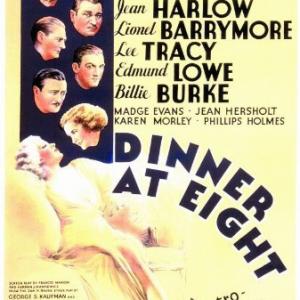 John Barrymore Lionel Barrymore Wallace Beery Billie Burke Jean Harlow Marie Dressler Edmund Lowe and Lee Tracy in Dinner at Eight 1933