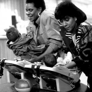 Still of Marcella Lowery and Phylicia Rashad in The Cosby Show 1984