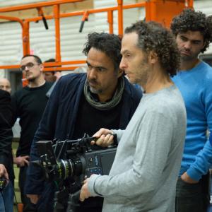 Alejandro Gonzlez Irritu and Emmanuel Lubezki in Zmoguspaukstis 2014