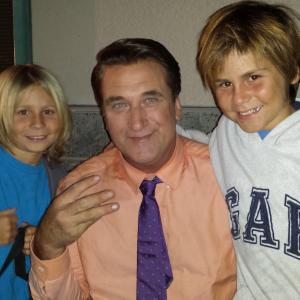 Set of The 420 Movie Mary and Jane My sons Orion and Sterling Howard with Daniel Baldwin