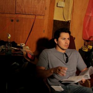 Daniel Luján refreshing his lines as Pepe for D Street Films, Gone Hollywood.