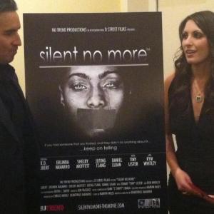 Daniel Lujn doing an interview at the cast and crew screening of D Street Films production of Silent No More