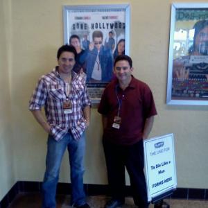 Daniel Lujn and Valente Rodriguez at Cine Las Americas Film Festival in Austin Texas screening of D Street Films Gone Hollywood