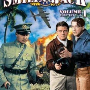 Edgar Barrier Tom Brown and Keye Luke in The Adventures of Smilin Jack 1943