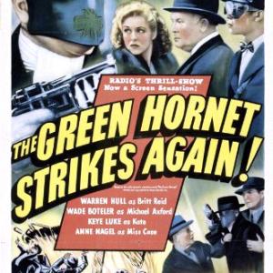 Wade Boteler Warren Hull Keye Luke and Anne Nagel in The Green Hornet Strikes Again! 1940