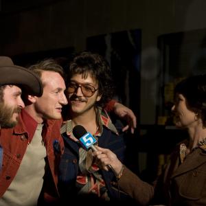 Still of Sean Penn and Diego Luna in Milk 2008