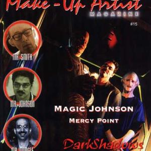 Makeup Artist Magazine Cover photo with Steve Johnson Dr. Batung in Mercy Point 1998