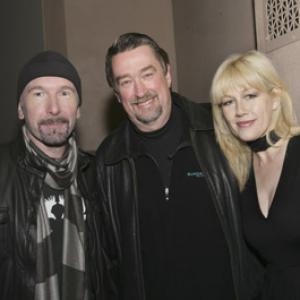 Geoffrey Gilmore Lian Lunson and The Edge at event of Leonard Cohen Im Your Man 2005