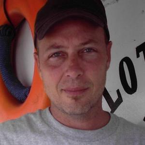 Filmmaker Mike Lyddon on a boat from Manaus to Leticia Colombia