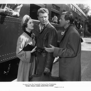 Still of Dan Dailey Jimmy Lydon and Colleen Townsend in When Willie Comes Marching Home 1950