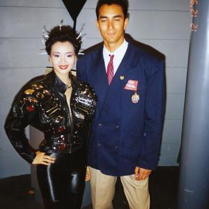 The buxom and without a doubt most famous Category 3 starlet Amy Yip and Vincent in heaven on the set of Robotrix