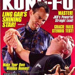Gracing the cover of Inside Kung Fu Magazine. October, 2007