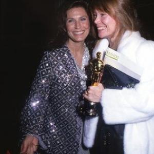 Academy Awards 53rd Annual Loretta Lynn and Sissy Spacek with her award for Coal Minors Daughter