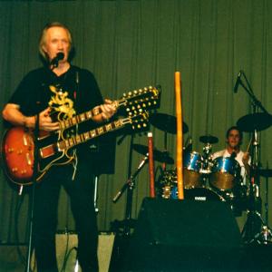 Drumming as part of David Carradines Cosmic Rescue Team in NY 2002