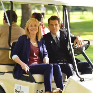 Still of Kristin Booth and Eric Mabius in Signed Sealed Delivered 2014